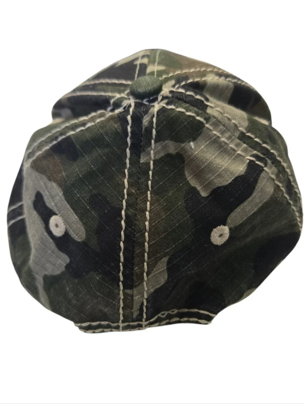 🧢 Cabela's Youth Camo Snapback Hat Legendary Outfitter American Flag Cap